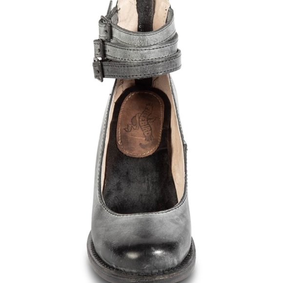 NWOB Freebird by Steven Randi Heels Black Leather Size 9 - Worn once in house - Picture 9 of 14